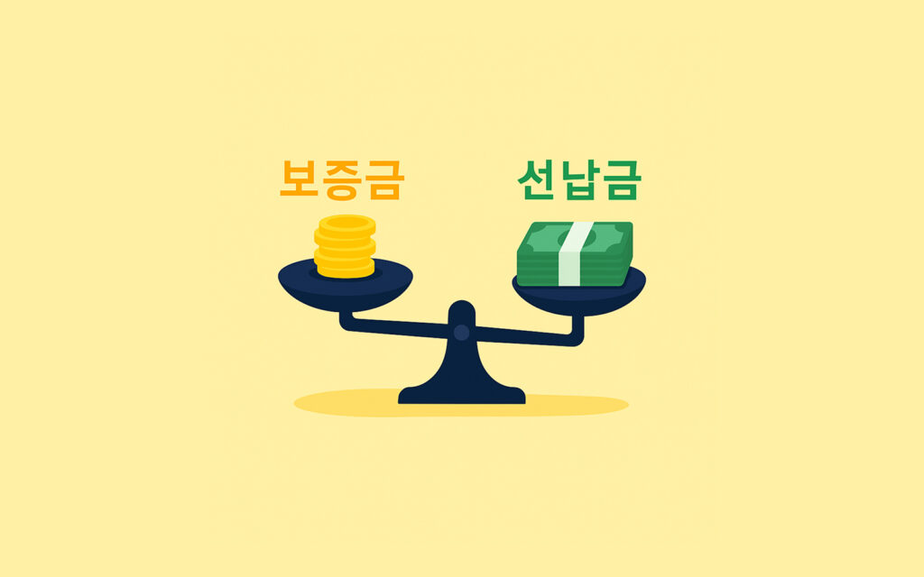 보증금과 선납금의 균형