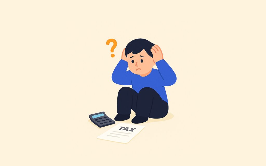 세금 문제로 고민하는 사람