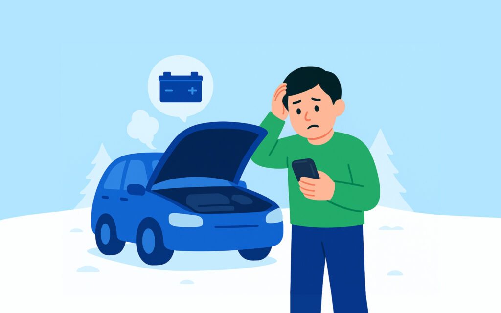 차량 배터리가 나가 난감한 운전자