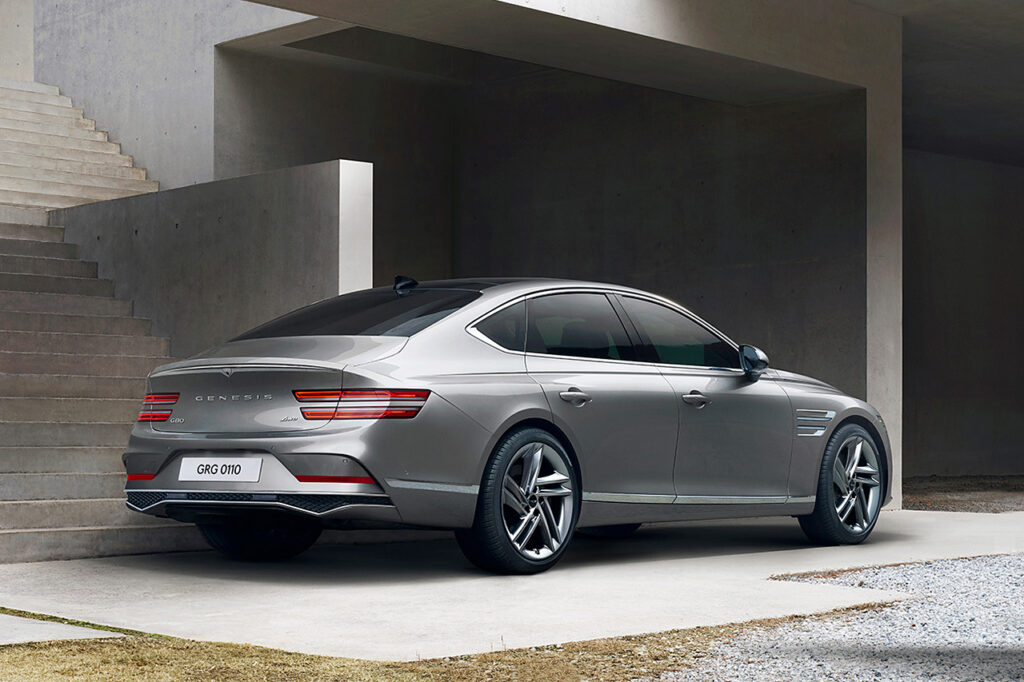 2026 제네시스 뉴 G80 후방 모습