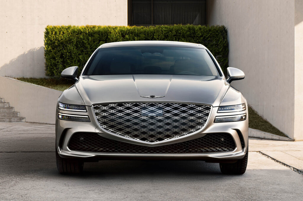 2026 제네시스 뉴 G80 정면 모습