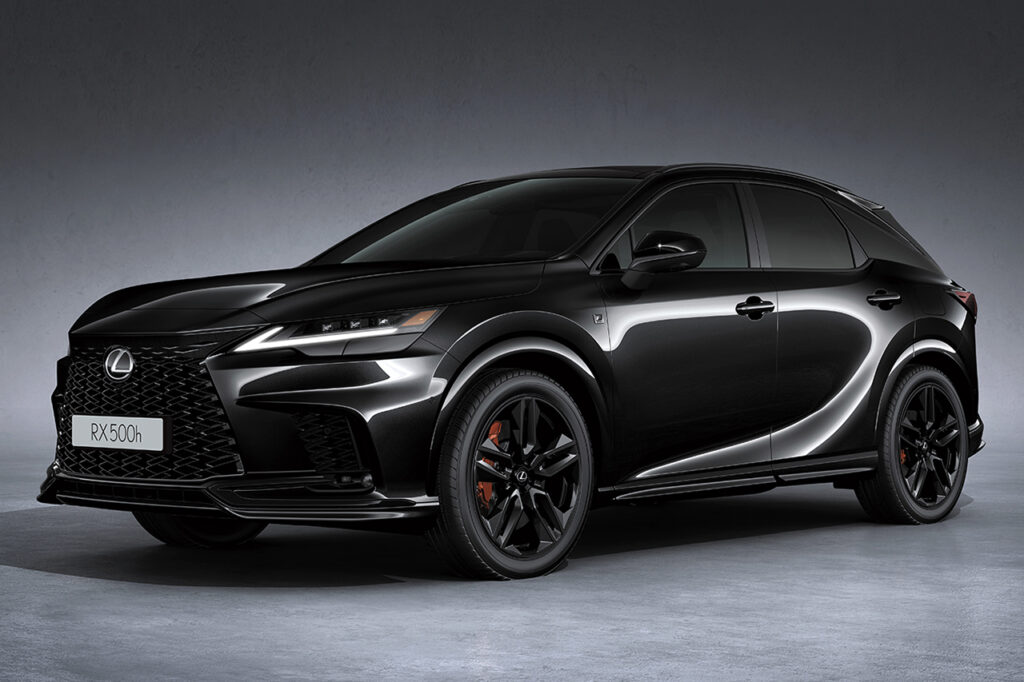 검정색 2026 렉서스 RX 500h F