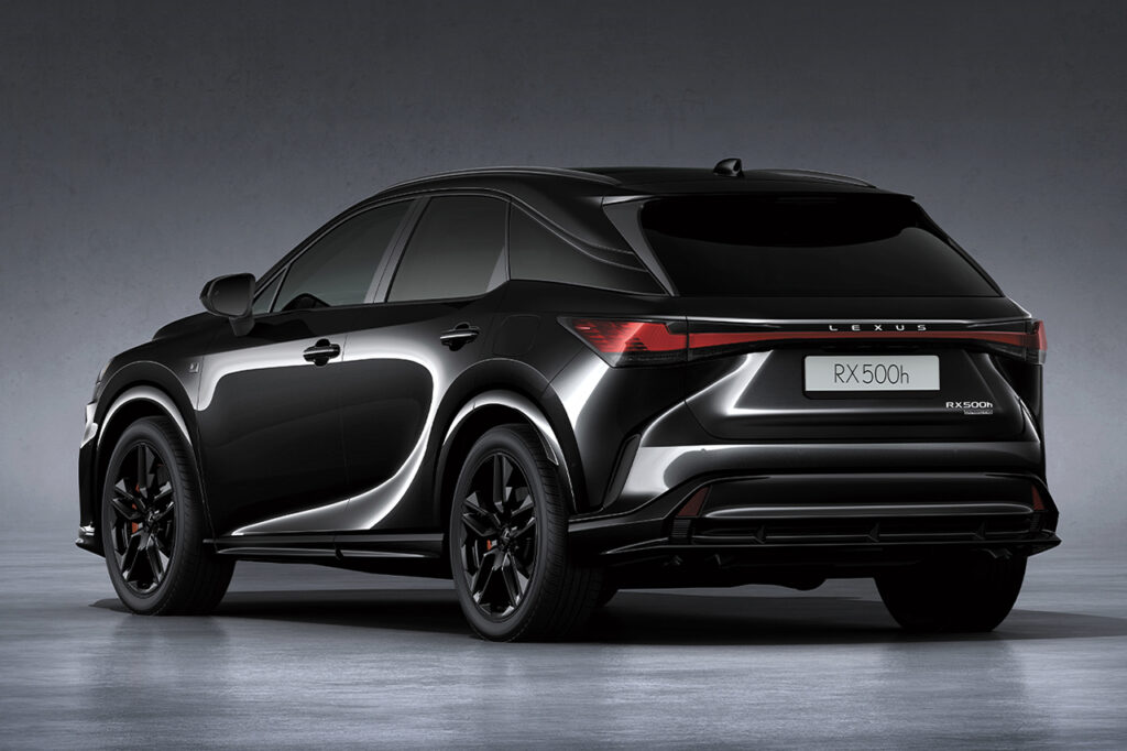 검정색 2026 렉서스 RX 500h F