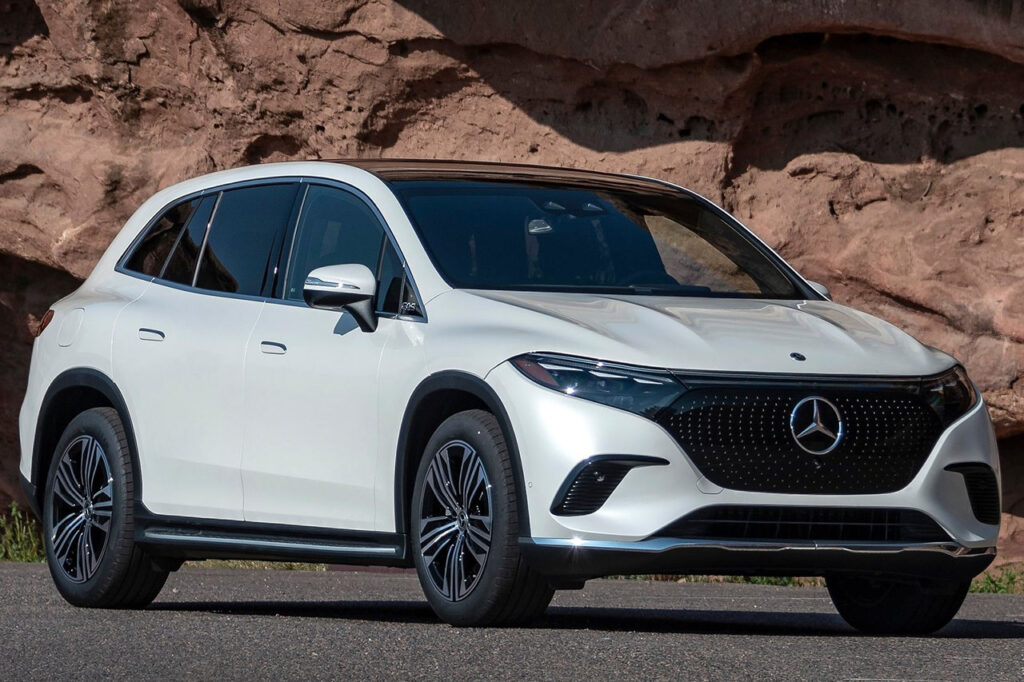 하얀색 2026 벤츠 EQS SUV