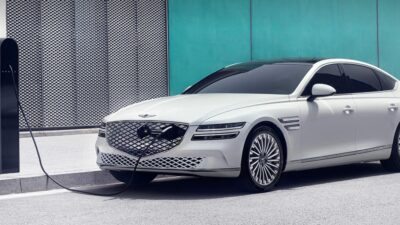 g80전기차 흰색 충전