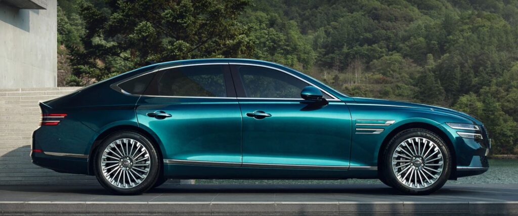 g80일렉트리파이드 마티라블루 측면