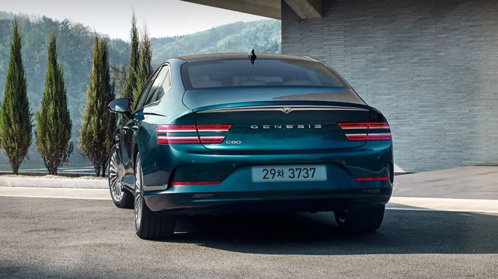 g80일렉트리파이드 마티라블루 후면