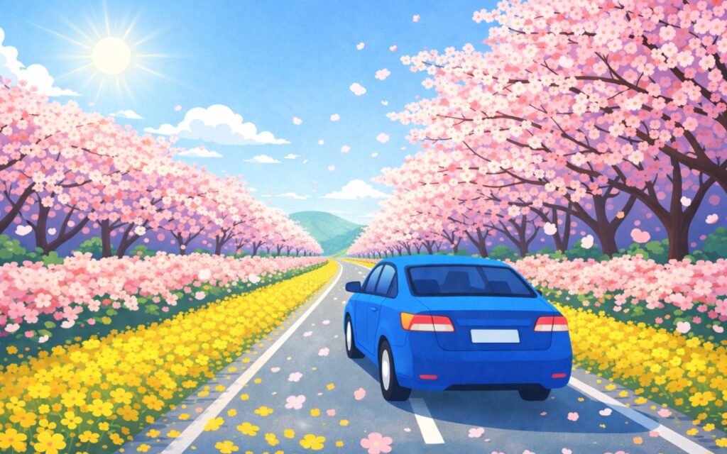 벚꽃 명소 제주 녹산로