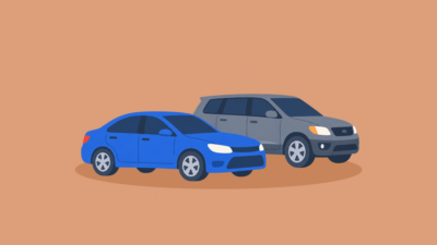 세단과 suv 차체 높이와 크기 차이가 한눈에 보이는 구도